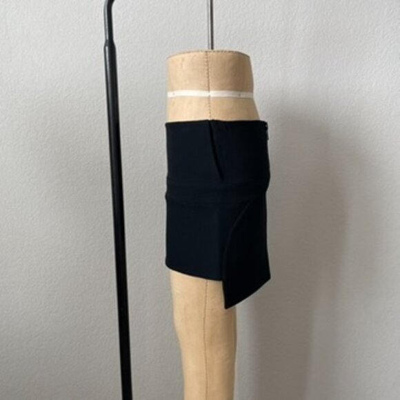 Givenchy Black Mini Skirt w/ Uneven Hem Size 36 Small - Picture 9 of 10
